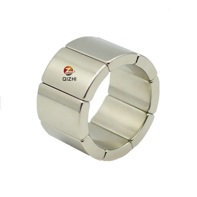 Industrial Manufacturer NiCuNi Magnet Segment Sintered 45H 52UH Strong Neodymium Arc Magnet For BLDC Motor Rotor
